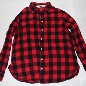 Flannel tshirt Red and Black